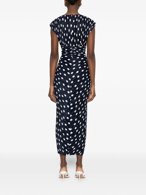 Cult Gaia Inaya polka dot-pattern midi dress - Blue
