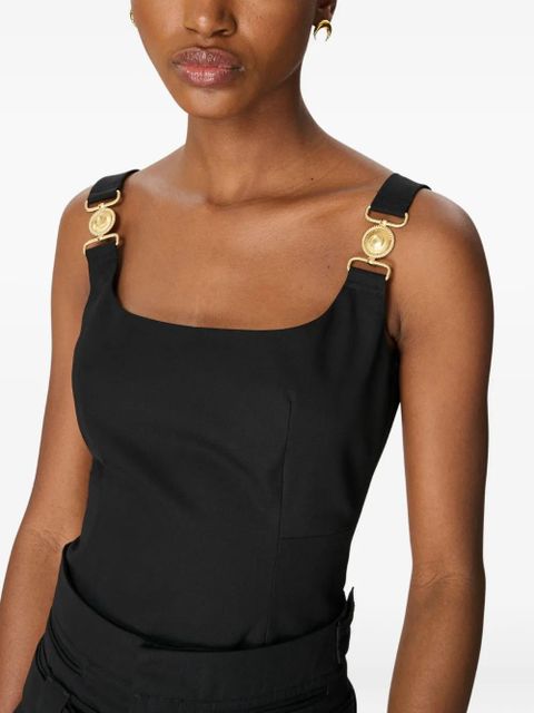 Marine Serre chain-detail sleeveless top - Black