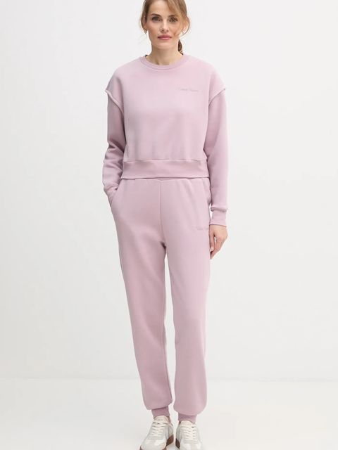 Colmar spodnie dresowe damskie kolor różowy gładkie 9254.3ZN
