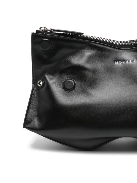 Alexander McQueen Manta zip clutch bag - Black