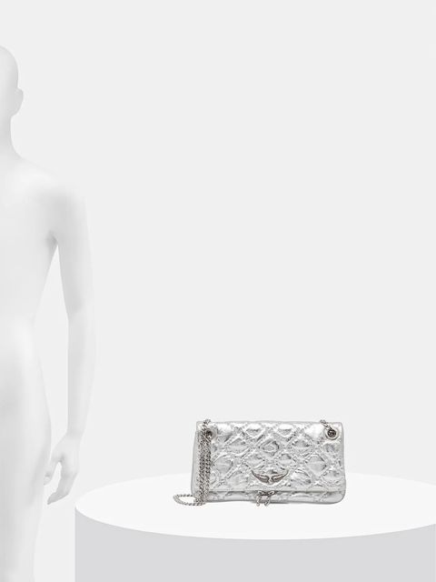 ZADIG&VOLTAIRE torebka skórzana kolor srebrny LWBA04078