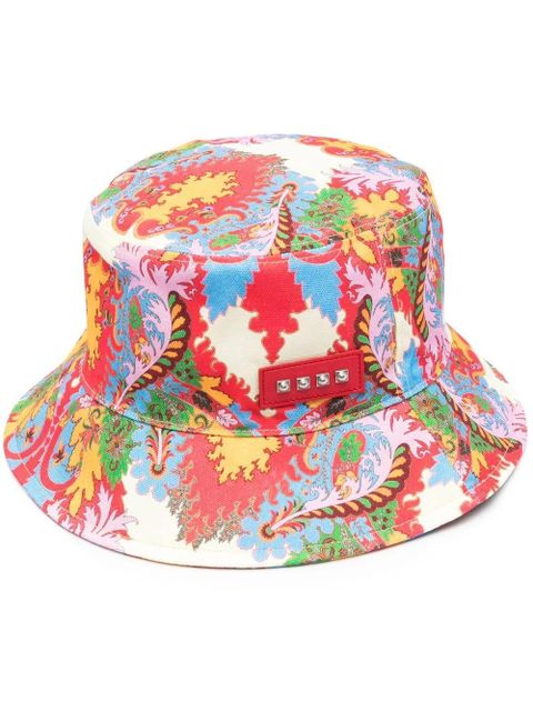 ETRO paisley-print bucket hat - Red - zdjęcie produktu nr 1
