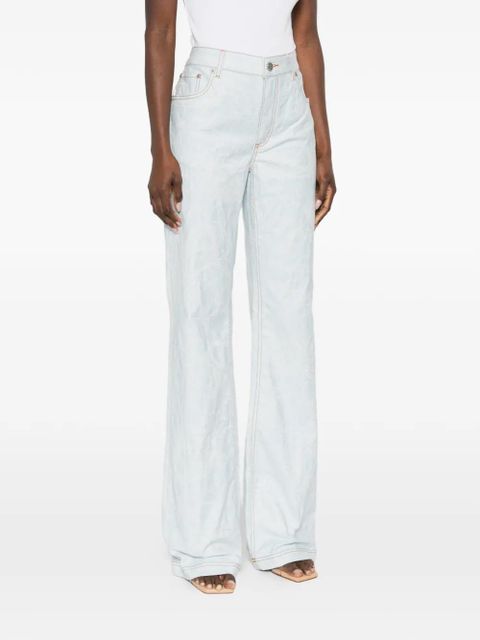 ETRO floral trousers - Blue