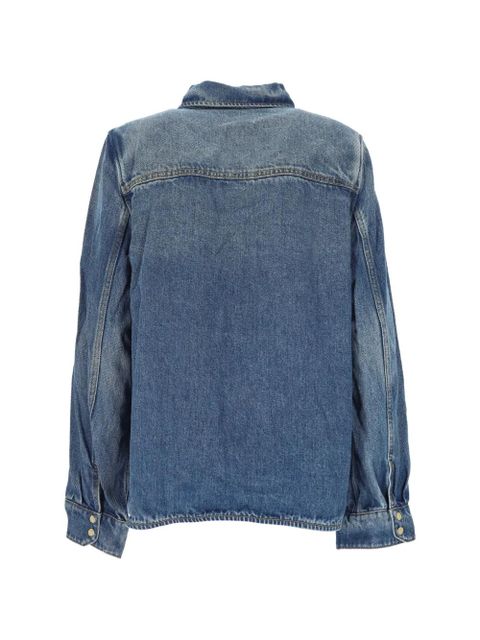 GANNI tinted wash pocket shirt - Blue - zdjęcie produktu nr 2