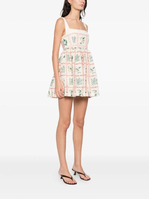 Agua By Agua Bendita strappy floral mini dress - Neutrals - zdjęcie produktu nr 2