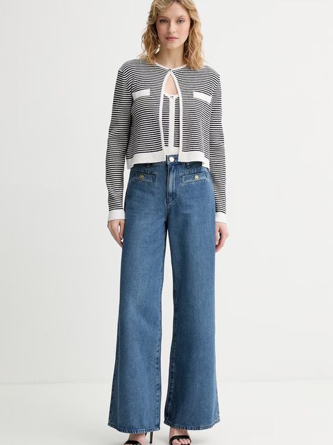 Karl Lagerfeld jeansy wide leg damskie - zdjęcie produktu nr 1