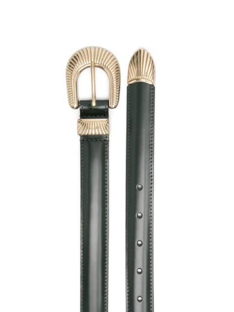 SANDRO leather belt - Green - zdjęcie produktu nr 2