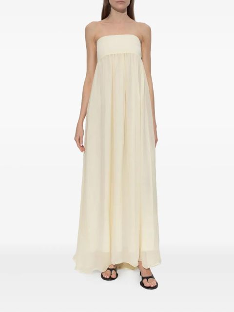 Posse Solene strapless maxi dress - Yellow