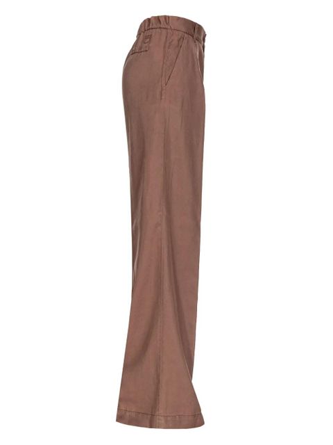 PINKO logo-embroidered straight-leg trousers - Brown - zdjęcie produktu nr 2