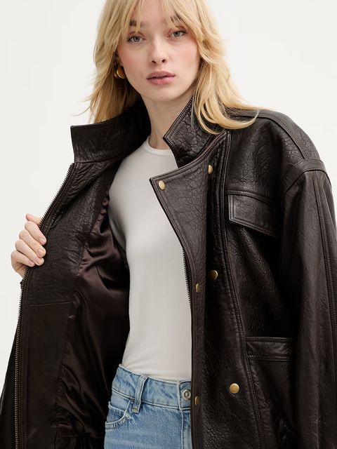 Bardot kurtka skórzana