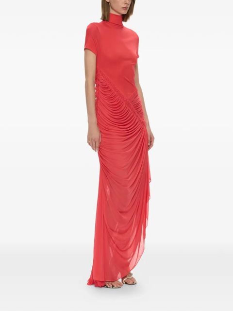 Christopher Esber Fusion Ripple Drape maxi dress - Red