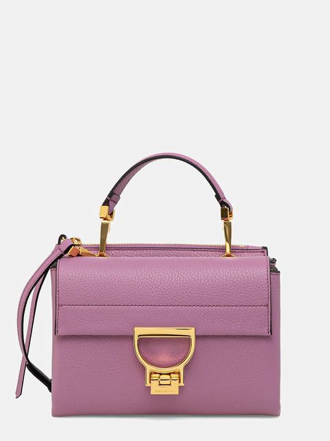 Coccinelle torebka skórzana kolor fioletowy E1 MD5 55 B7 01 - zdjęcie produktu nr 1