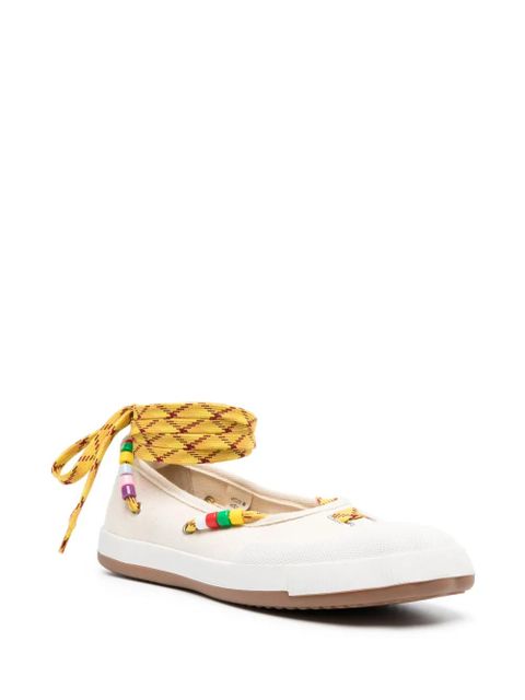 Vivienne Westwood lace-up ballerina sneakers - Neutrals - zdjęcie produktu nr 2