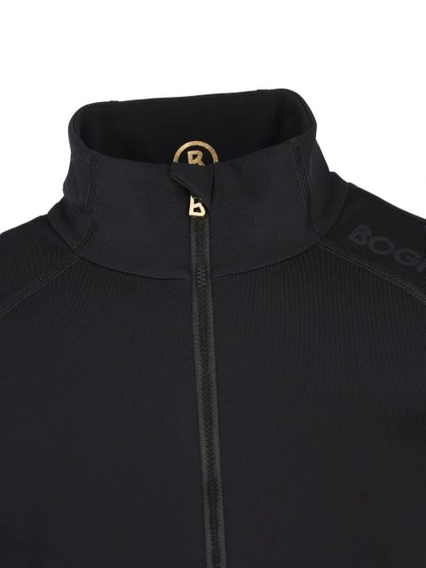 BOGNER high-neck zip-up top - Black