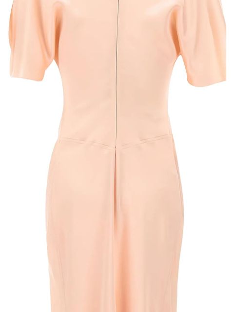 Victoria Beckham Isabella pleated crew-neck maxi dress - Pink