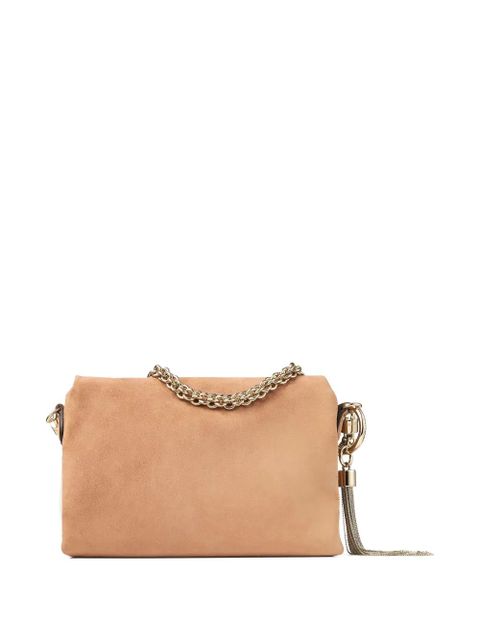 Jimmy Choo Callie Flap suede shoulder bag - Neutrals