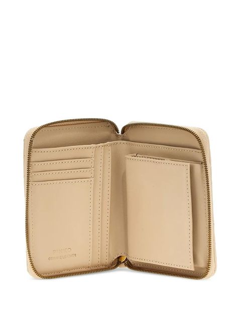 PINKO quilted leather wallet - Neutrals