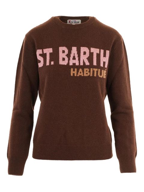 MC2 Saint Barth habitue intarsia sweater - Brown - zdjęcie produktu nr 1