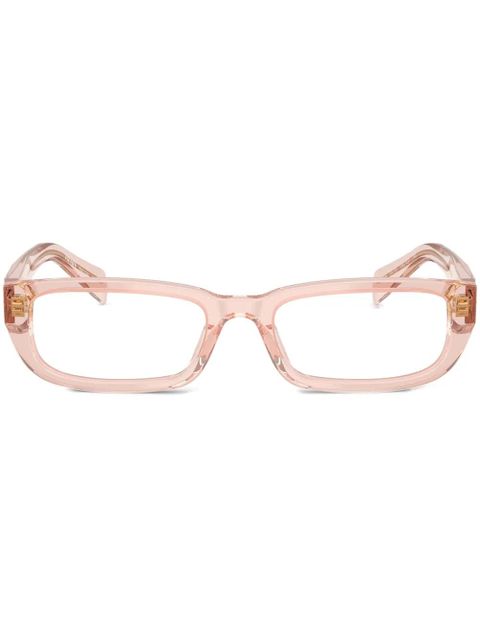 Prada Eyewear rectangle-frame glasses - Pink - zdjęcie produktu nr 1