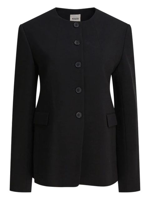 KHAITE button-front tailored jacket - Black - zdjęcie produktu nr 1