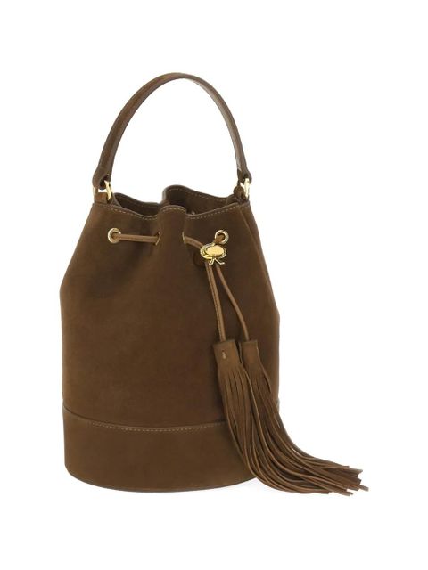 Gianvito Rossi Sienna tassel-detail bucket bag - Brown
