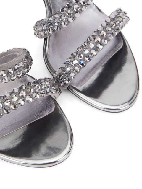 Casadei 100mm Alice Blade Maxi sandals - Silver