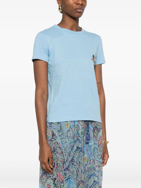 ETRO paisley print T-shirt - Blue