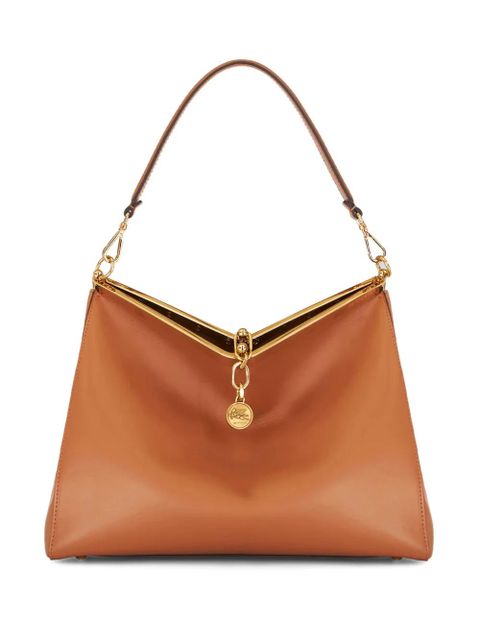 ETRO Vela leather shoulder bag - Brown - zdjęcie produktu nr 1