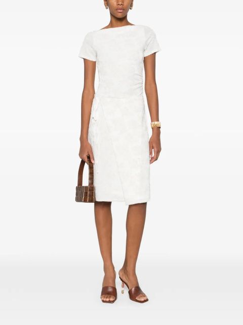 SIR. Blanca wrap midi skirt - Neutrals - zdjęcie produktu nr 2