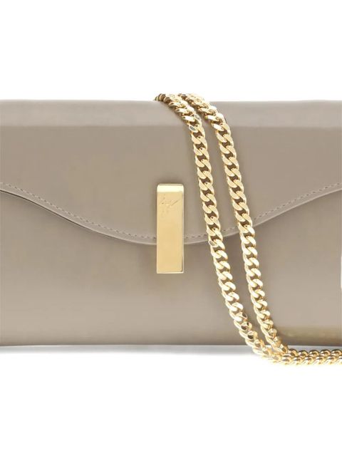 Giuseppe Zanotti chain-strap clutch bag - Neutrals
