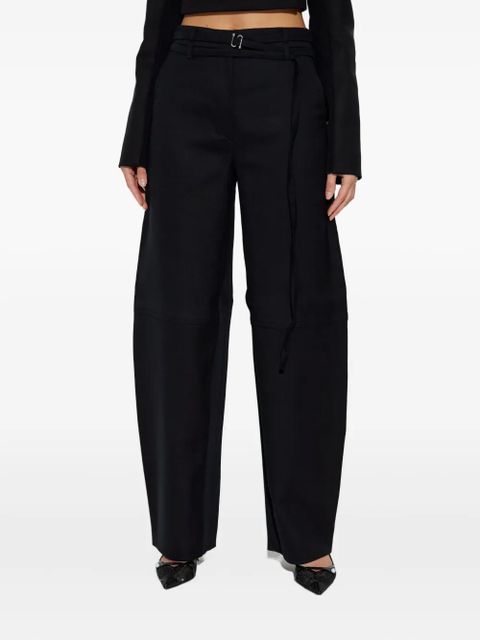 Sportmax hook-fastening trousers - Black