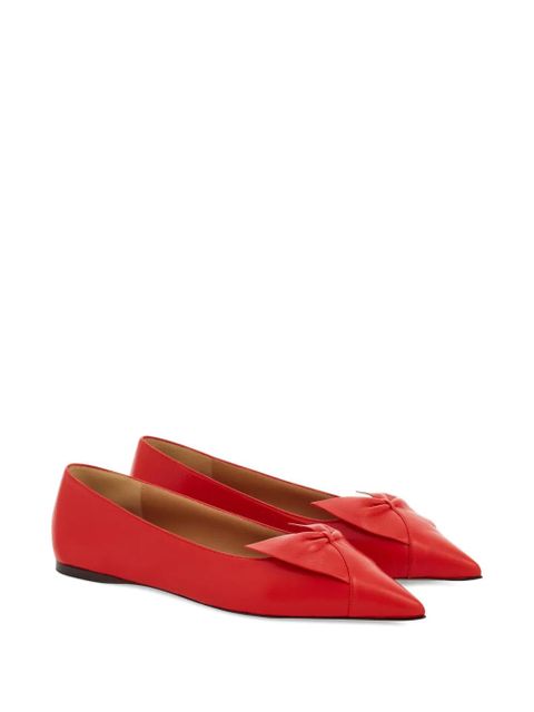 Ferragamo Bow ballerina shoes - Red - zdjęcie produktu nr 2