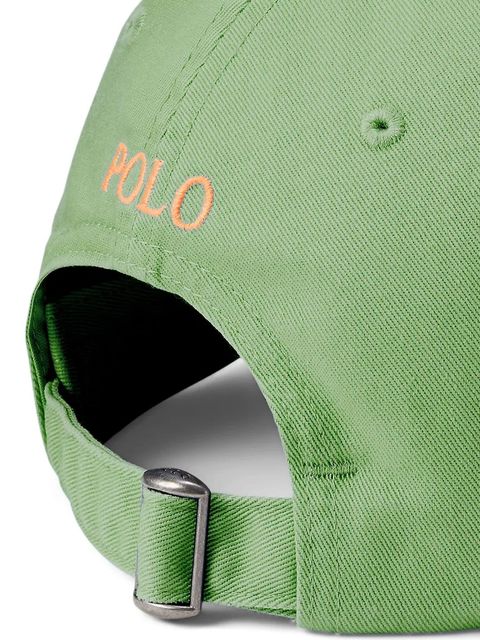 Polo Ralph Lauren czapka z daszkiem bawełniana kolor pomarańczowy gładka 710667709