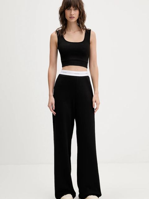 Calvin Klein Underwear spodnie dresowe bawełniane kolor czarny gładkie LV00QS7518