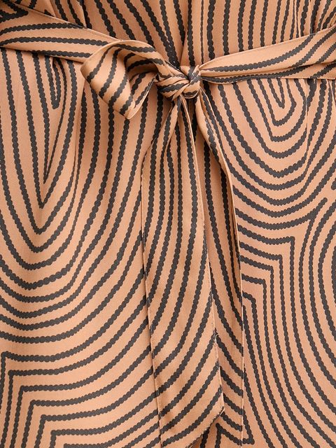 Marc Aurel sukienka wiskozowa kolor brązowy mini oversize 6577-1000-24812