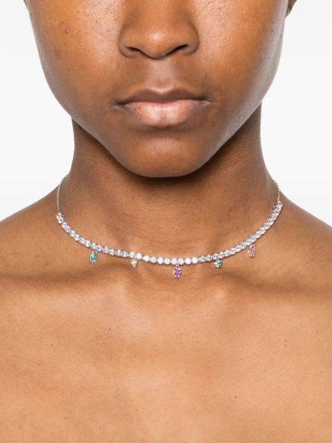 Swarovski x Ariana Grande Capsule Tennis necklace - Silver - zdjęcie produktu nr 2