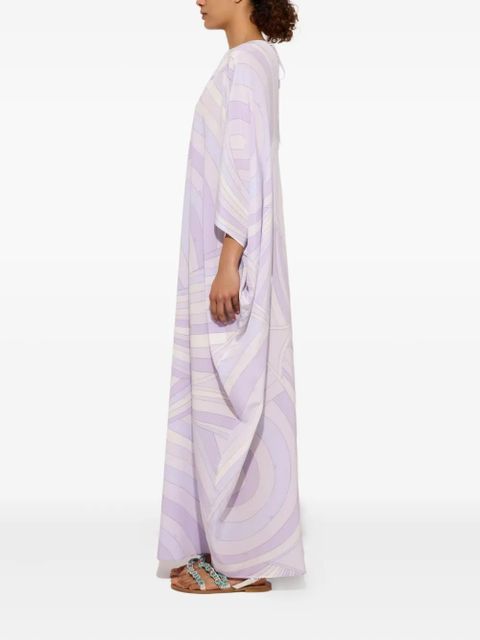 PUCCI wave-print kaftan - Purple