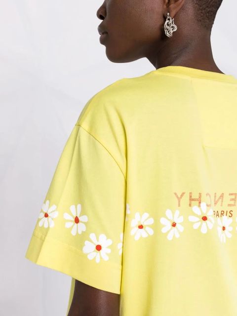 Givenchy floral logo T-shirt - Yellow