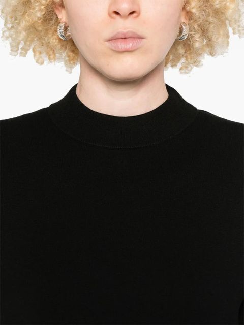 Max Mara mock-neck T-shirt - Black