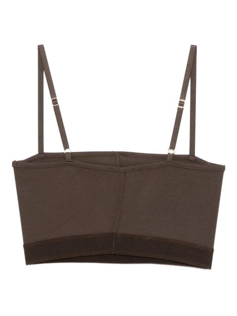 TOM FORD logo-embroidered tank top - Brown - zdjęcie produktu nr 2