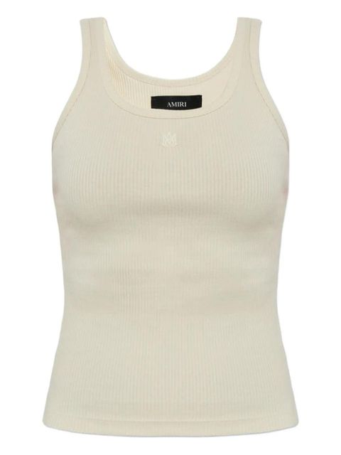 AMIRI ribbed sleeveless tank top - Neutrals - zdjęcie produktu nr 1