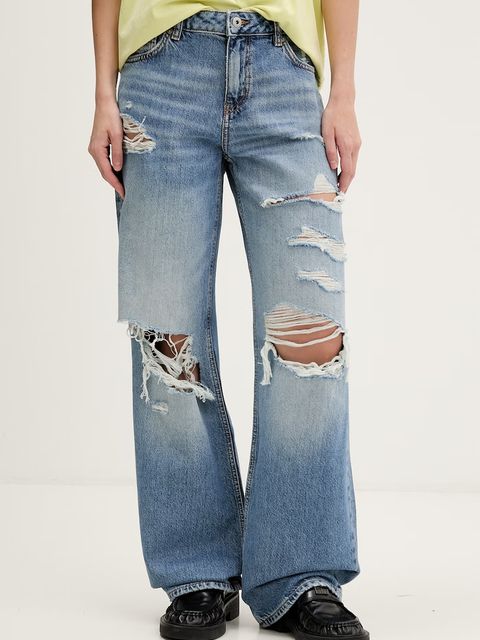 HUGO Blue jeansy straight damskie Gamala_4_B - zdjęcie produktu nr 1
