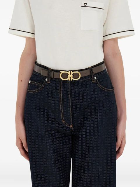 Ferragamo Gancini reversible belt - Brown