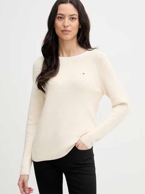 Tommy Hilfiger sweter damski bawełniany - zdjęcie produktu nr 1