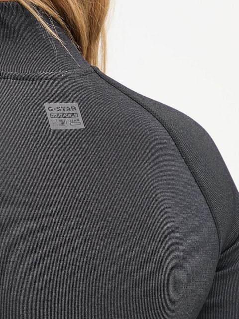 G-Star longsleeve damski kolor czarny z półgolfem D26341-D989