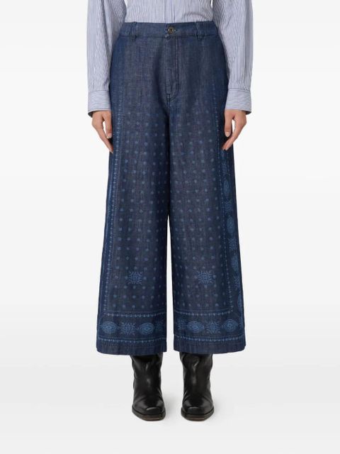 Weekend Max Mara printed trousers - Blue