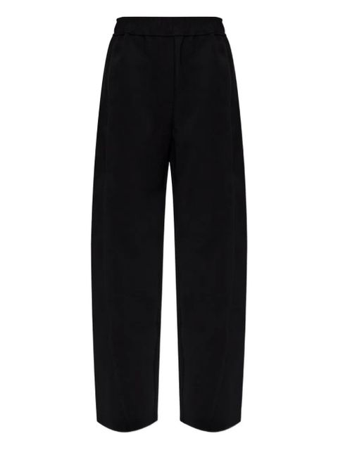 GANNI elasticated-waist trousers - Black - zdjęcie produktu nr 1