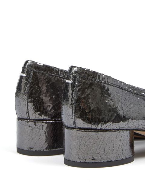 Maison Margiela Tabi 30mm leather ballerina shoes - Grey - zdjęcie produktu nr 2