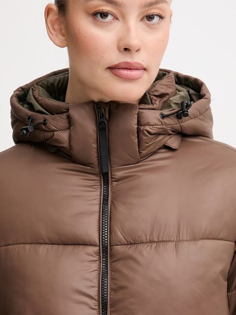 Pepe Jeans kurtka kolor brązowy zimowa PL4024339