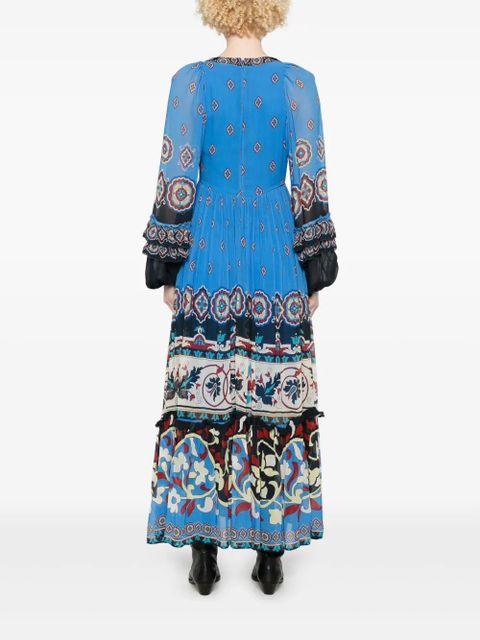 FARM Rio Ainika Tiles maxi dress - Blue